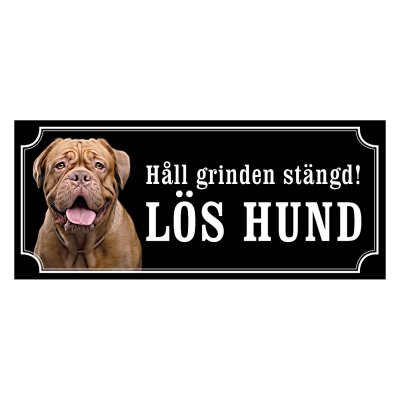 Dogue de bordeaux hundskyltar