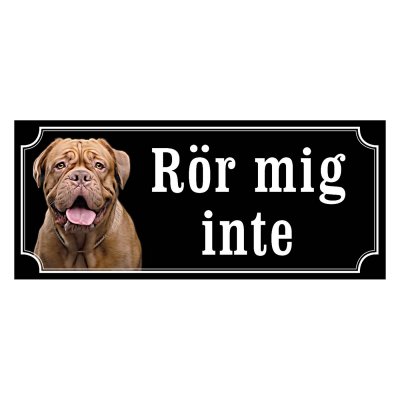 Dogue de bordeaux hundskyltar