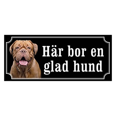 Dogue de bordeaux hundskyltar