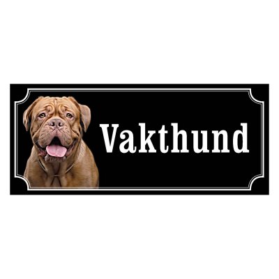 Dogue de bordeaux hundskyltar