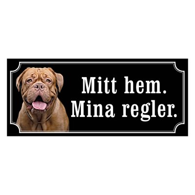 Dogue de bordeaux hundskyltar