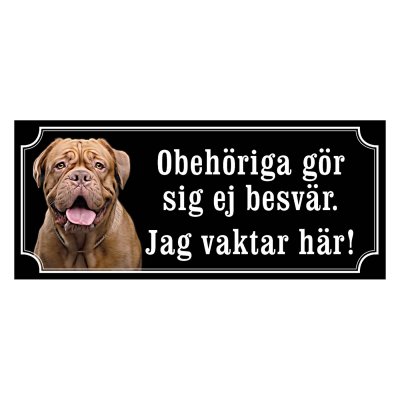 Dogue de bordeaux hundskyltar