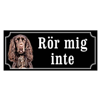 Field spaniel hundskylt