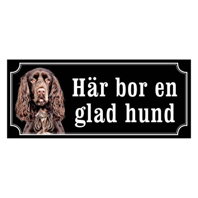 Field spaniel hundskylt