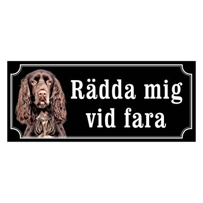 Field spaniel hundskylt