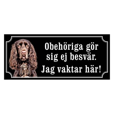 Field spaniel hundskylt