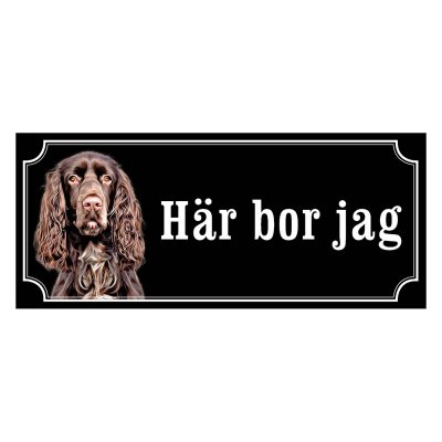 Field spaniel hundskylt