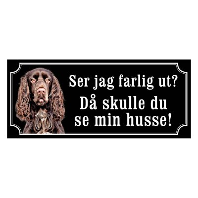 Field spaniel hundskylt