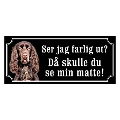 Field spaniel hundskylt