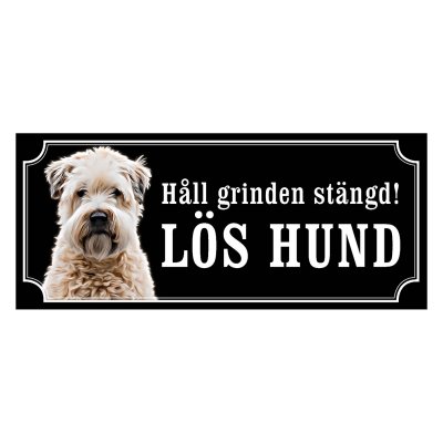 Irish softcoated wheaten terrier hundskylt