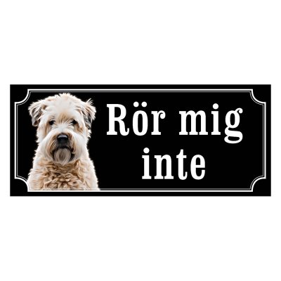 Irish softcoated wheaten terrier hundskylt