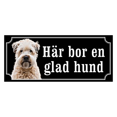 Irish softcoated wheaten terrier hundskylt