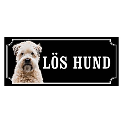 Irish softcoated wheaten terrier hundskylt