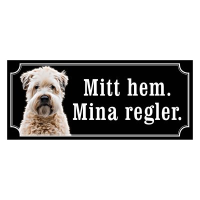 Irish softcoated wheaten terrier hundskylt