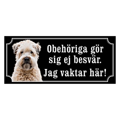 Irish softcoated wheaten terrier hundskylt