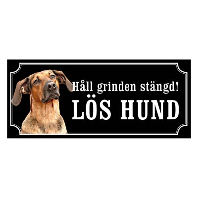 Schillerstövare hundskylt