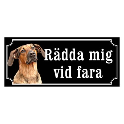 Schillerstövare hundskylt