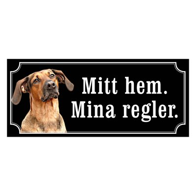 Schillerstövare hundskylt