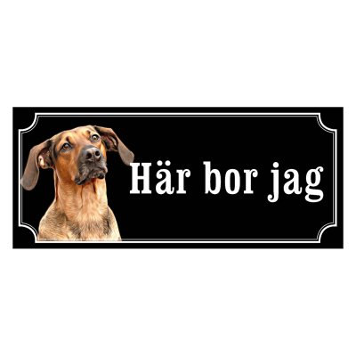 Schillerstövare hundskylt