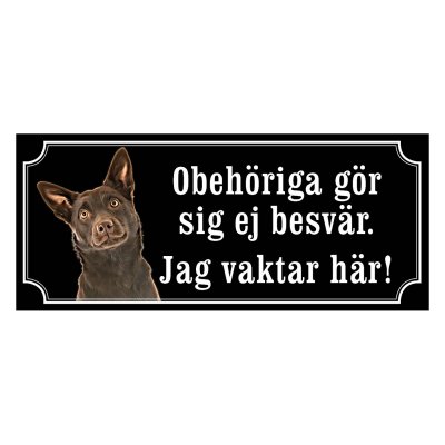 Australian Kelpie Hundskylt