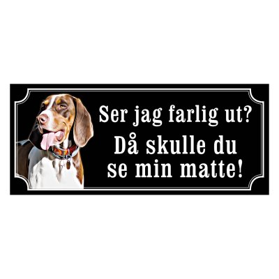 Schweizisk stövare Hundskylt
