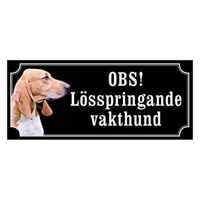 Schweizisk stövare schwyzer laufhund hundskylt