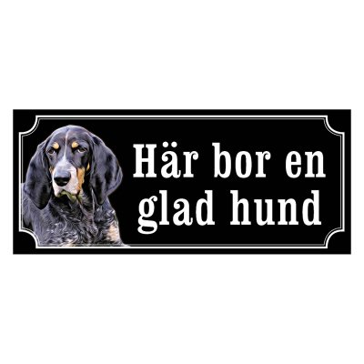 Schweizisk stövare hundskylt