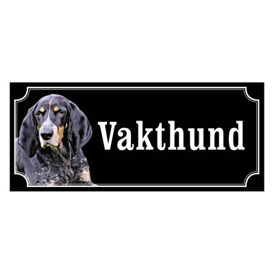 Schweizisk stövare hundskylt