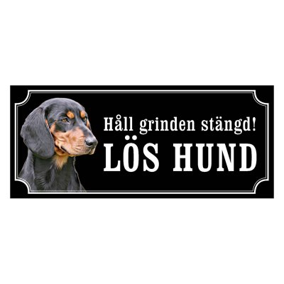 Schweizisk stövare hundskylt