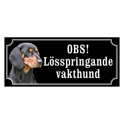 Schweizisk stövare hundskylt