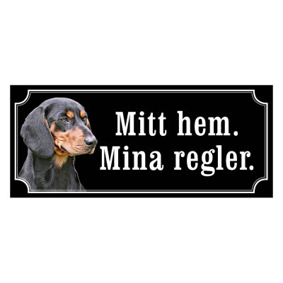 Schweizisk stövare hundskylt