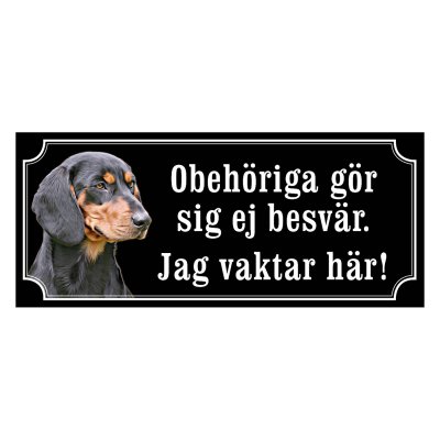 Schweizisk stövare hundskylt