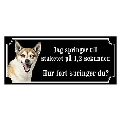 Norsk lundehund hundskylt