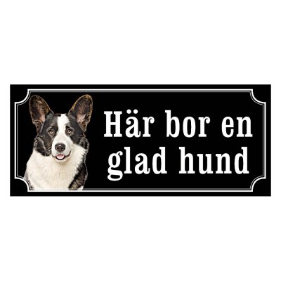 Welsh corgi cardigan hundskylt