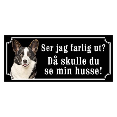 Welsh corgi cardigan hundskylt
