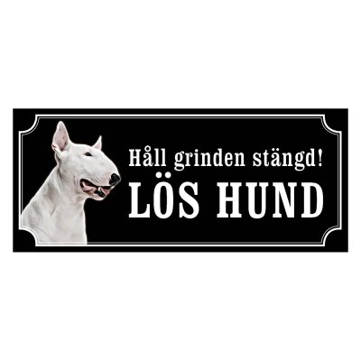 Minatyrbullterrier Hundskylt