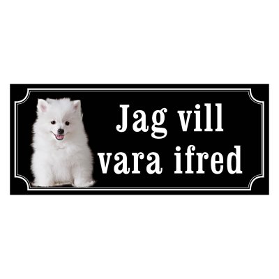 Volpino italiano - hundskylt