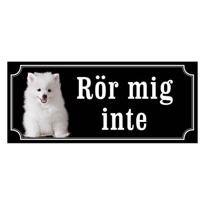 Volpino italiano - hundskylt