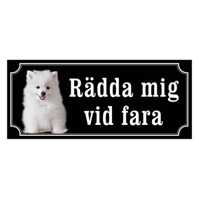 Volpino italiano - hundskylt