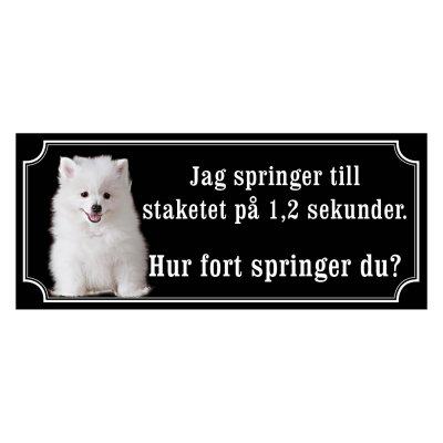 Volpino italiano - hundskylt