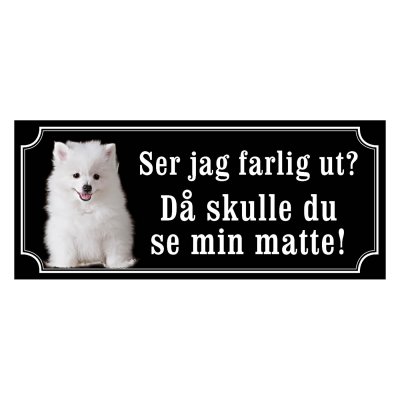 Volpino italiano - hundskylt