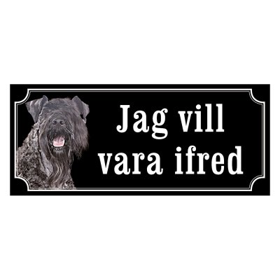 Kerry blue terrier - hundskylt