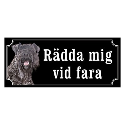 Kerry blue terrier - hundskylt