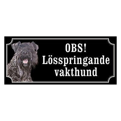 Kerry blue terrier - hundskylt