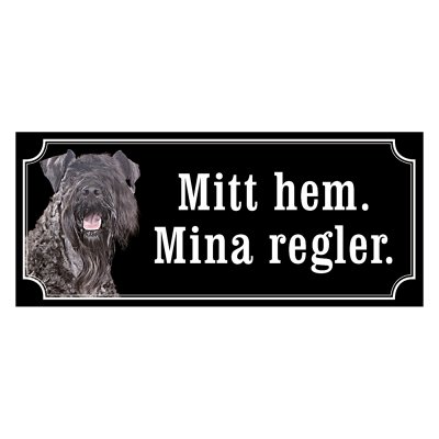 Kerry blue terrier - hundskylt
