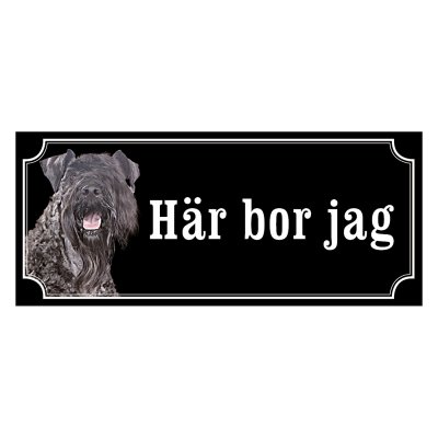 Kerry blue terrier - hundskylt