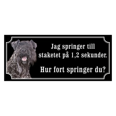 Kerry blue terrier - hundskylt