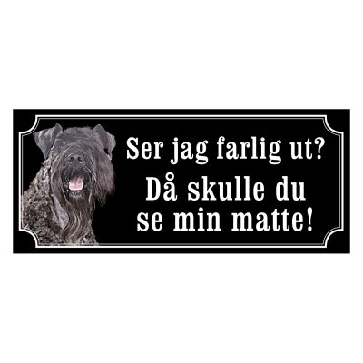 Kerry blue terrier - hundskylt