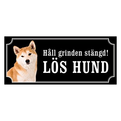 Hokkaido - hundskylt