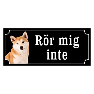 Hokkaido - hundskylt